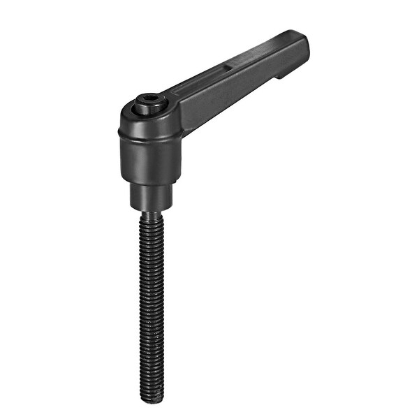 M6 x 50mmThread Push Button Ratchet Level Adjustable Handle Male Threaded Stud