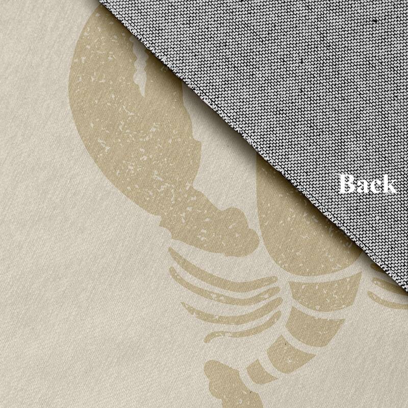 Lobster Nautical Chenille Rug