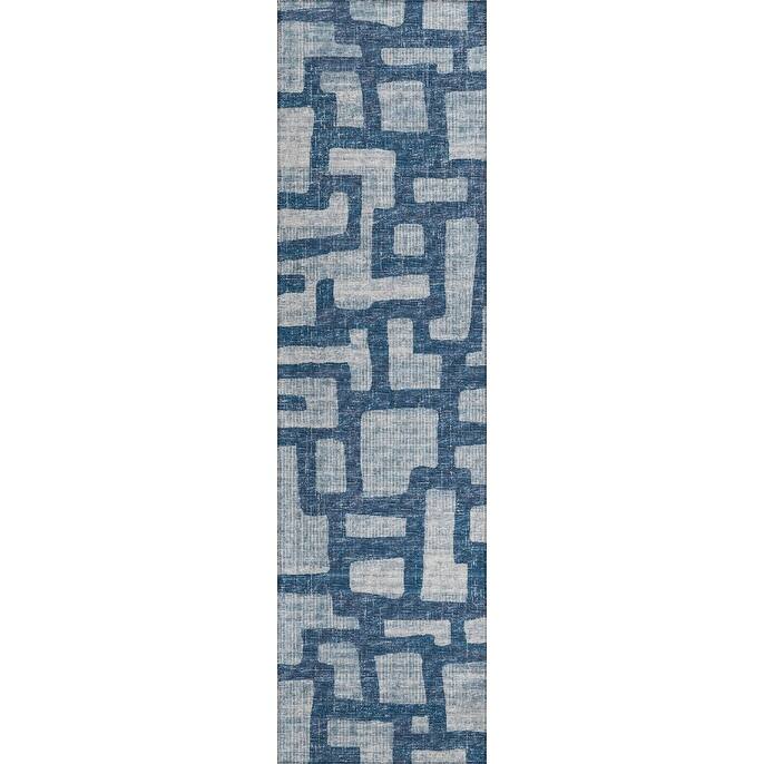 Indoor/ Outdoor Addison Yuma Modern Cobblestone Washable Area Rug