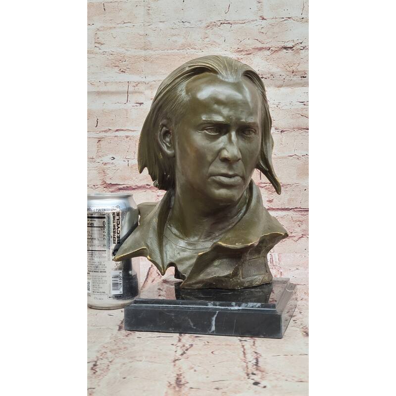 Nicolas Cage Bronze Bust Sculpture By Mavchi – Limited Edition Numbered