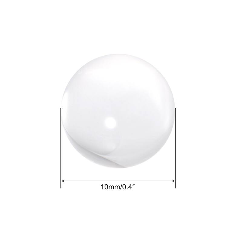 Acrylic Contact Juggling Balls Sphere Ornament, 2 Pcs - Clear - 10mm