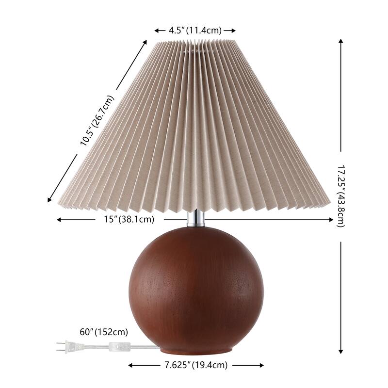 SAFAVIEH Couture Rory, 17-inch, Resin Table Lamp (Set of 2) - 15"W x 15"D x 17"H