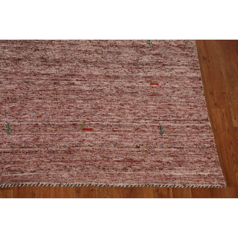Gabbeh Indian Area Rug Handmade Bedroom Wool Carpet - 6'1" x 8'7"