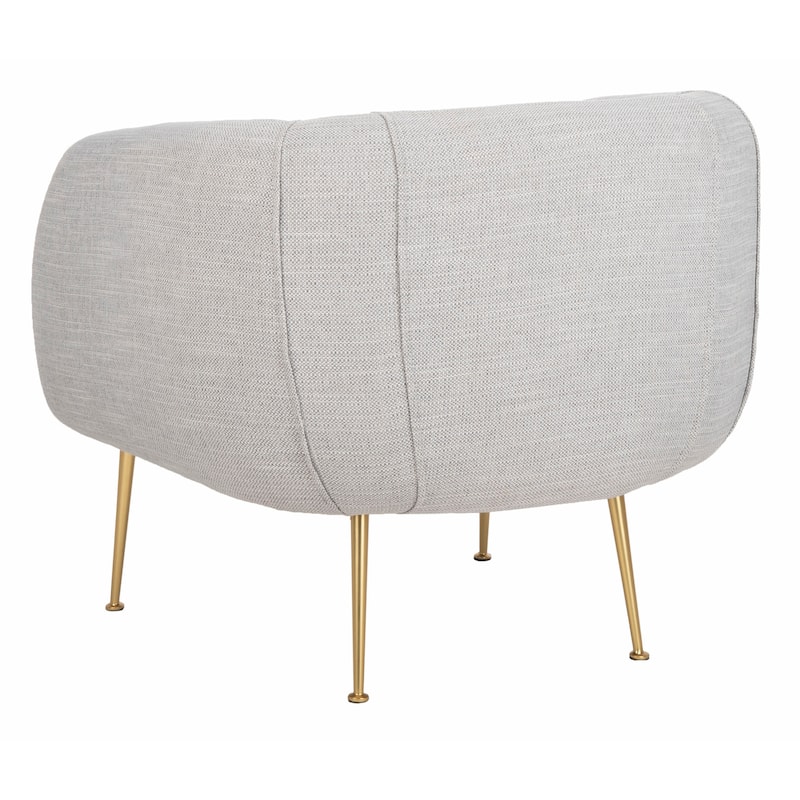 SAFAVIEH Couture Griseldis Stone Polyester Blend Accent Chair - 33" W x 30" D x 29" H - 33Wx30Dx29H