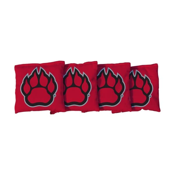 slide 2 of 3, Northern Illinois Red Cornhole Bags All-Weather Resin Filled