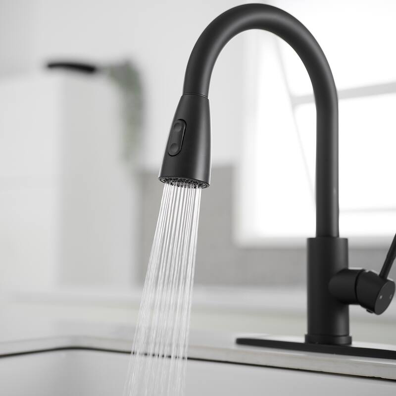 WIZ Pull Down Sprayer Commercial Kitchen Sink Faucets