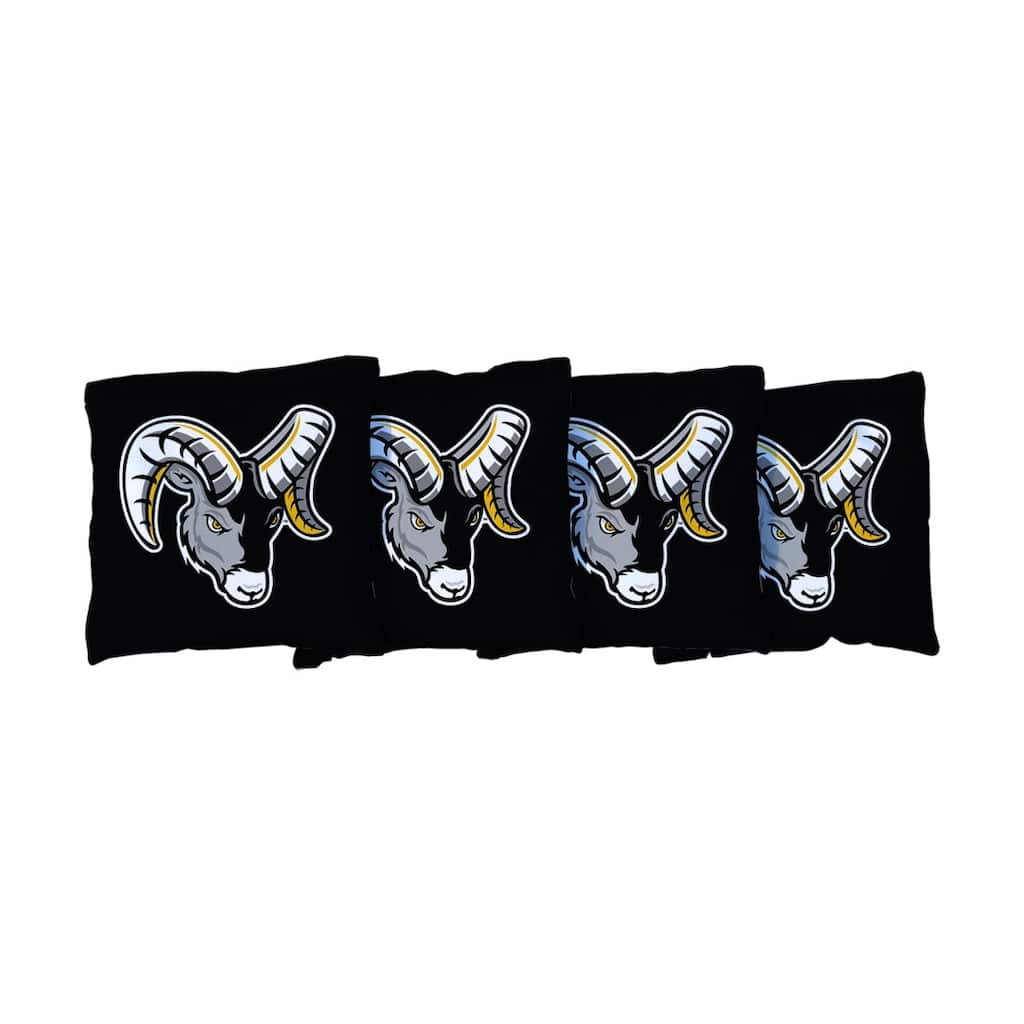 Framingham State Rams Black Cornhole Bags