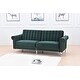 preview thumbnail 24 of 78, Legend Furniture Covertible Velvet Sofa Bed Sleeper