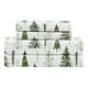 preview thumbnail 44 of 69, Truly Soft Printed and Solid Cotton Flannel 4 Piece Sheet Set Trees - Full