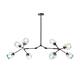 Belladepot Modern Full-angle Adjustable Chandelier with Smoked Glass Shades