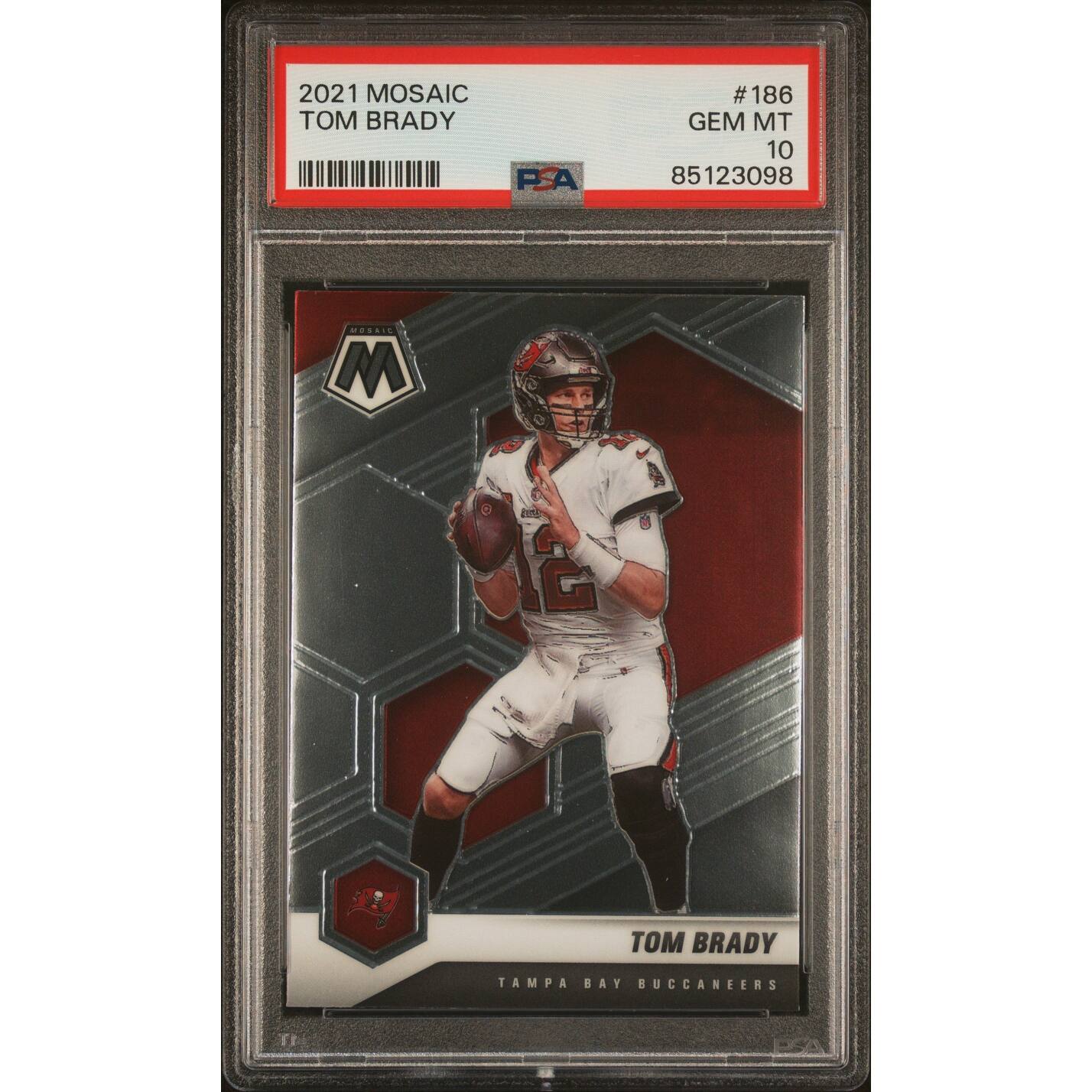 tom brady graded cards Slabbed and 2020 Panini #135 Mosaic Card GEM MINT 10 Tom Brady 2021 Panini Mosaic