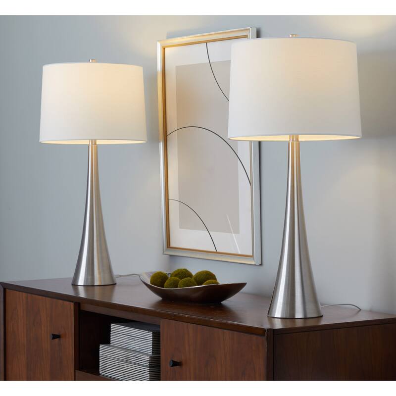 Silver Orchid Alba 29" Metal Table Lamp (Set of 2)