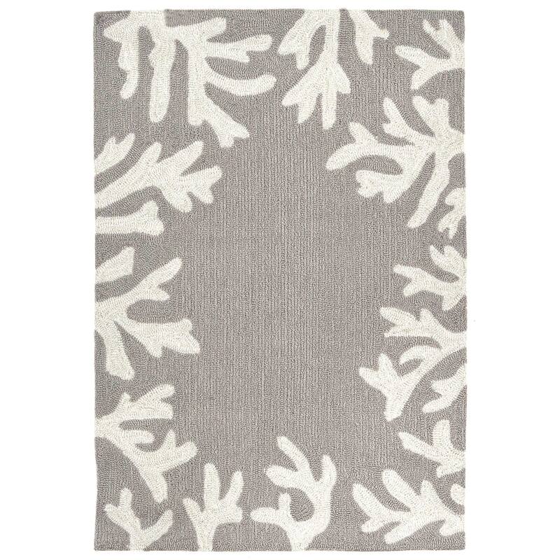 Liora Manne Capri Coral Border Indoor/Outdoor Rug