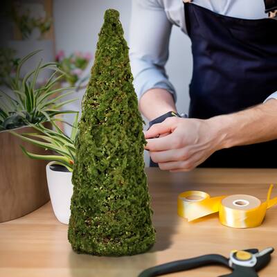 Mossed Cone Tree 24"