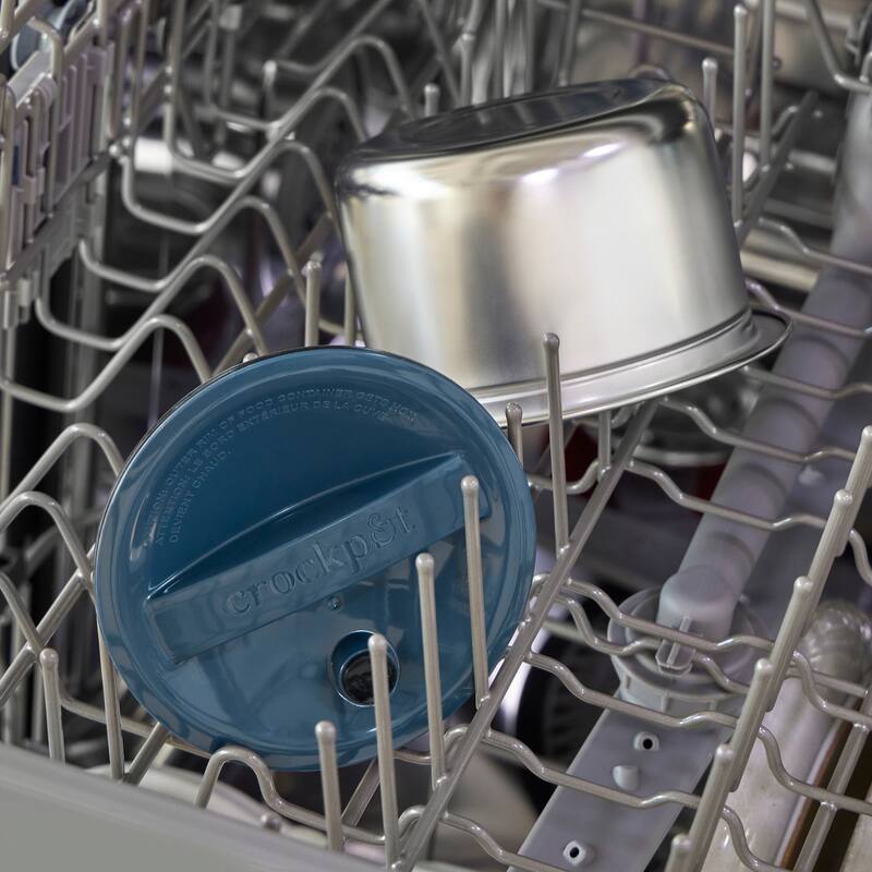 Crockpot 20oz Lunch Crock Food Warmer Heated Lunch Box Faded Blue