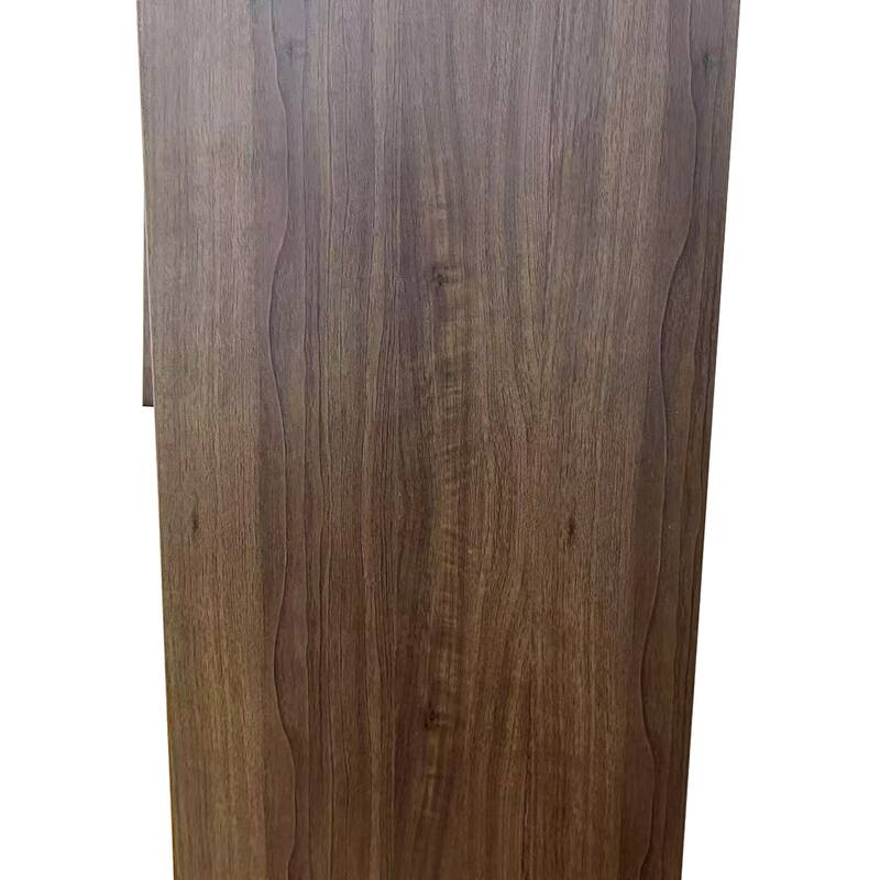 Anmytek 5 Tier Metal 4 Flip Doors Storage Cabinet Pantry Kitchen Organizer Steel Shelf Wood Look Modern