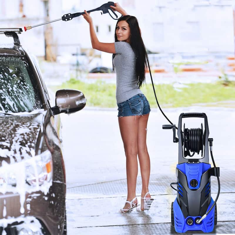 Gymax 3000PSI Electric High Pressure Washer 2000W 2GPM w/Patio Cleaner - See Details