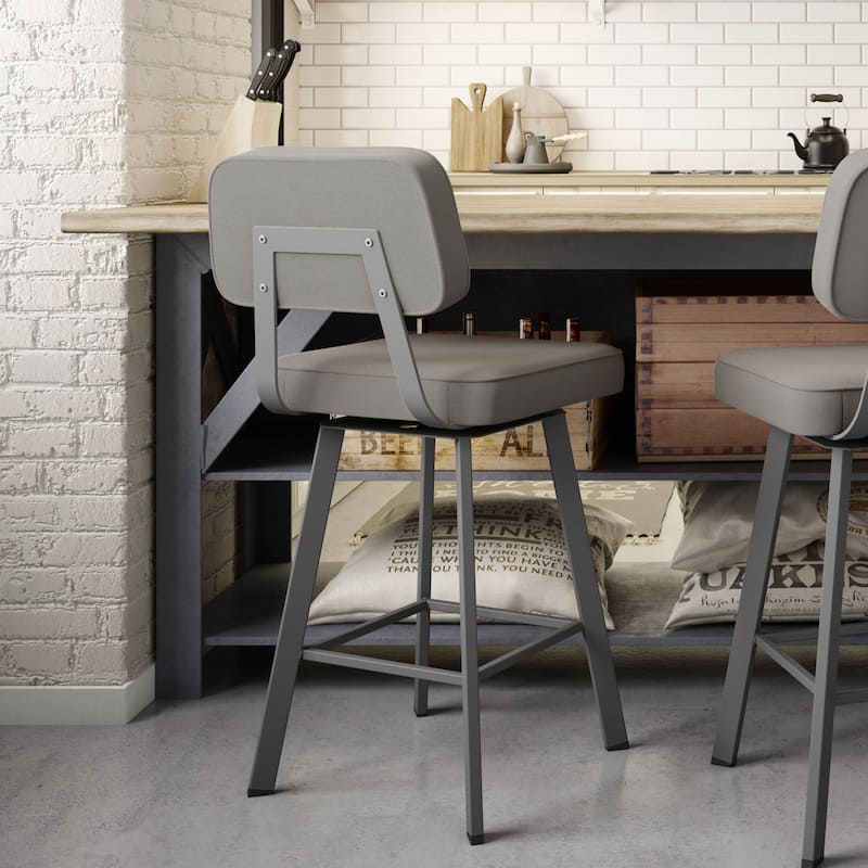 Amisco Clarkson Swivel Counter Stool