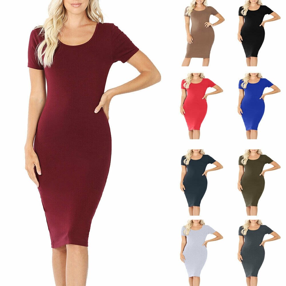 women's short sleeve dresses