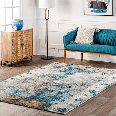 Nuloom Multi Vintage Vibrant Persian Floral Area Rug