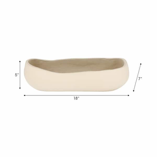 Sagebrook Home 18" Xixa Omix Bowl, 5"H - 18" x 7" x 5"