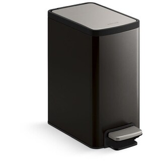 Kohler K-31319 6 Liter Rectangular Trash Can with Quiet-Close Lid - Bed ...