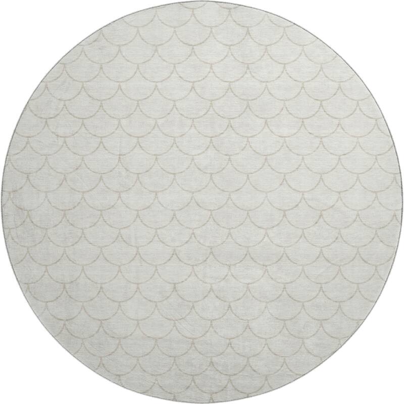 Premium Washable Super Soft Geo Scallops Mayfield Rug
