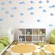 preview thumbnail 2 of 3, Walplus Watercolour Clouds Wall Stickers DIY Art Home Nursery Decor