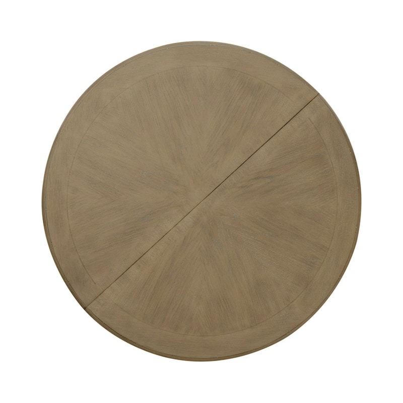 Magnolia Manor Round Pedestal Dining Table with Expandable Leaves - 2 Finishes