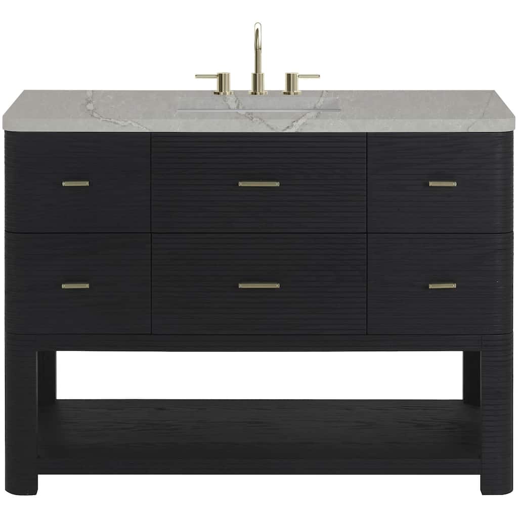 James Martin Vanities D704-V48-WVSL Lucian 48" Free Standing Single