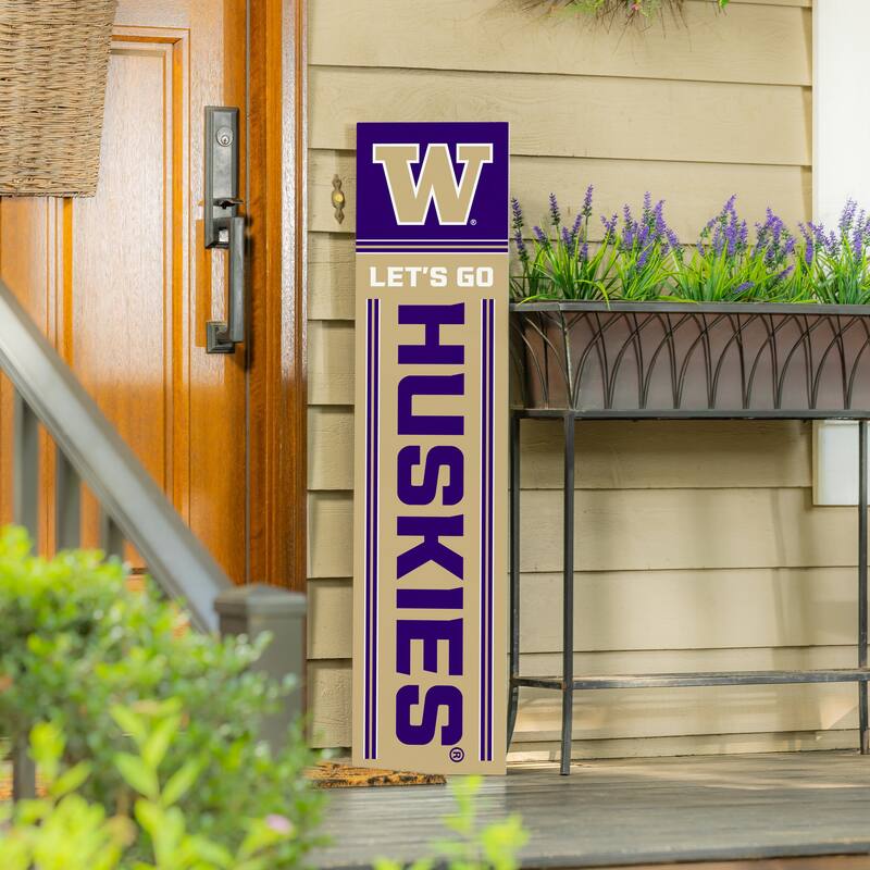 47" Double Sided Seasonal Porch Leaner, University of Washington - 47" x 11.25"