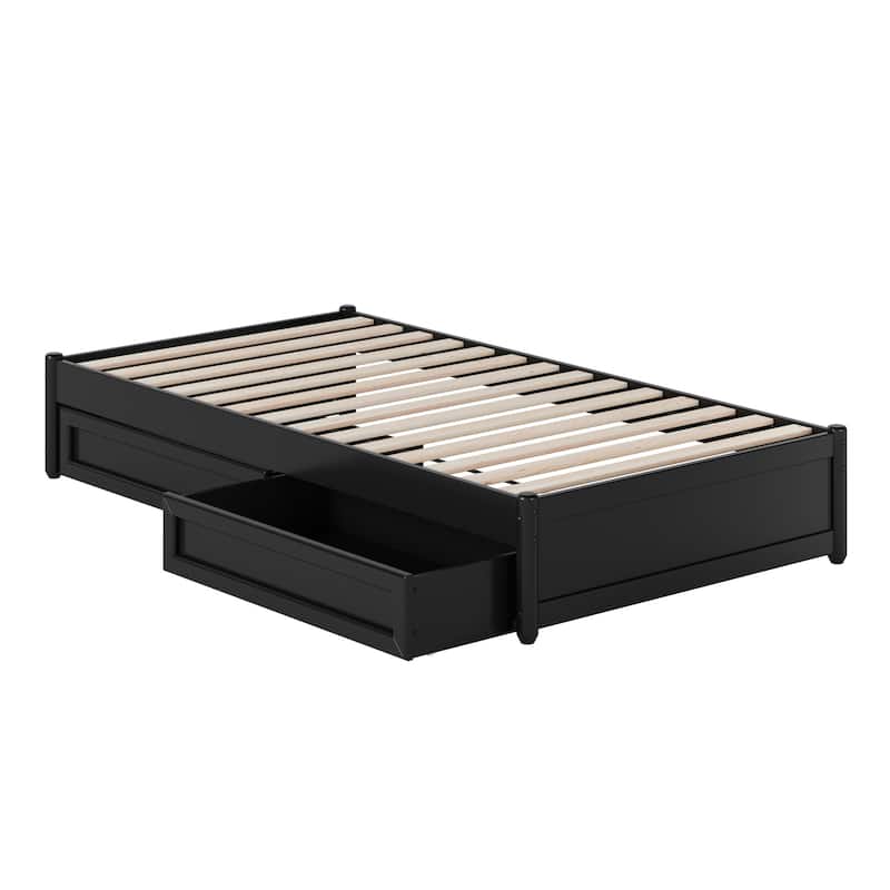 Barcelona Panel Platform Bed with Storage Drawers