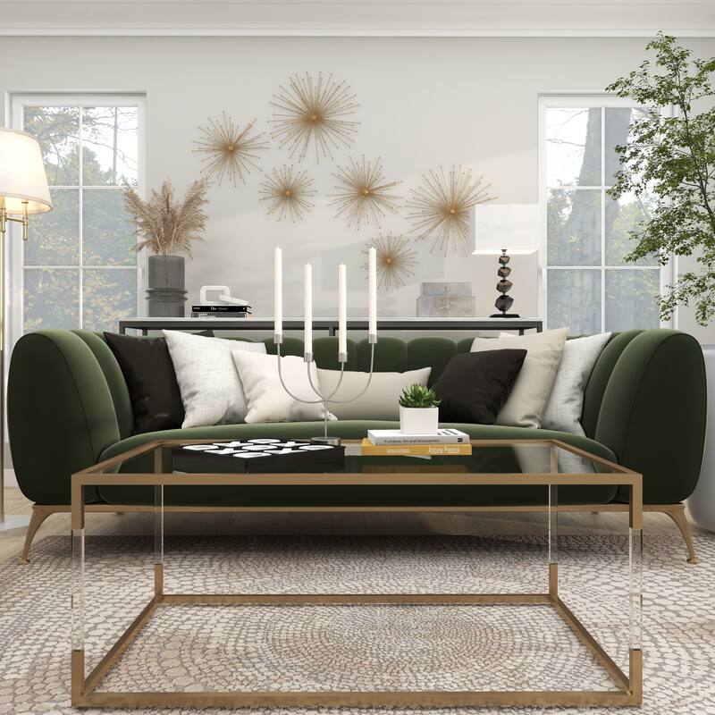 Gold Metal 3D Starburst Home Wall Decor (Set of 3)