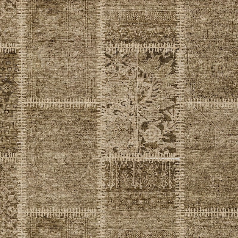 HomeRoots Patchwork Transitional Rectangle Outdoor Rug