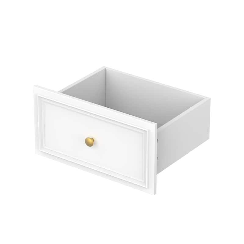 63" Wide 9/12 Drawer Dresser for Bedroom, Modern Farmhouse Double Dresser with Gold Knobs, Large Storage Chest