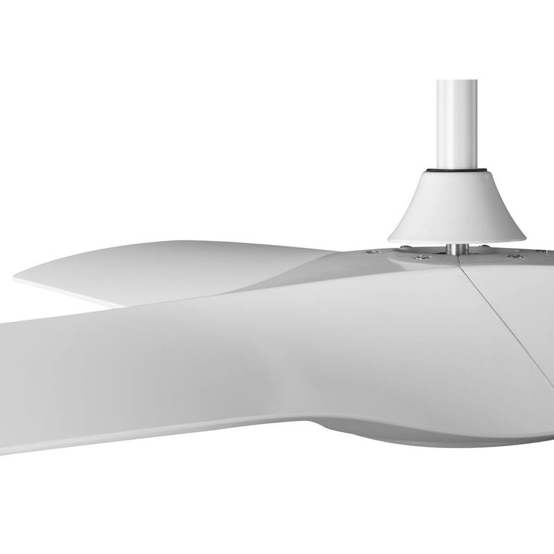 Ryne Collection 52-Inch 3-Blade White LED DC Motor Indoor Outdoor Fan - 52 in x 52 in x 13.5 in