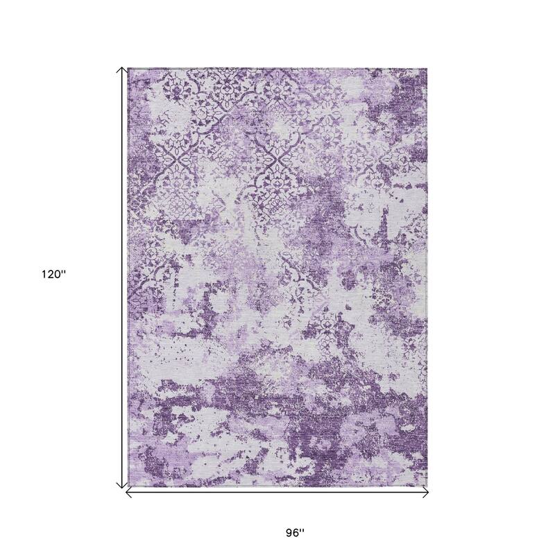 HomeRoots Floral Transitional Rectangle Outdoor Rug
