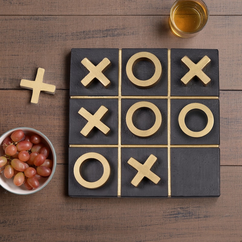 Tic Tac Toe Magnetic Game Board Decoration - 8.25"