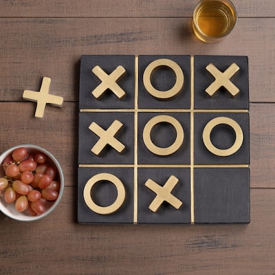 Tic Tac Toe Magnetic Game Board Decoration - 8.25"