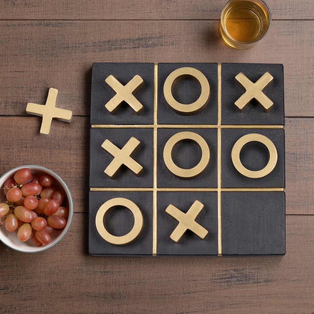 Tic Tac Toe Magnetic Game Board Decoration - 8.25"