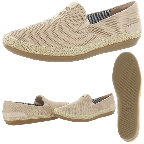 Clarks Collection Women's Danelly Iris Perforated Leather Espadrille Loafer Flat - Overstock ...