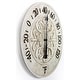preview thumbnail 4 of 12, Blanc Fleur Outdoor Decorative Round 15 inch Wall Thermometer by Infinity Instruments - 15 x 1.38 x 15