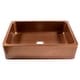 preview thumbnail 3 of 11, Lange Copper 32" Single Bowl Farmhouse Apron Front Undermount Kitchen Sink