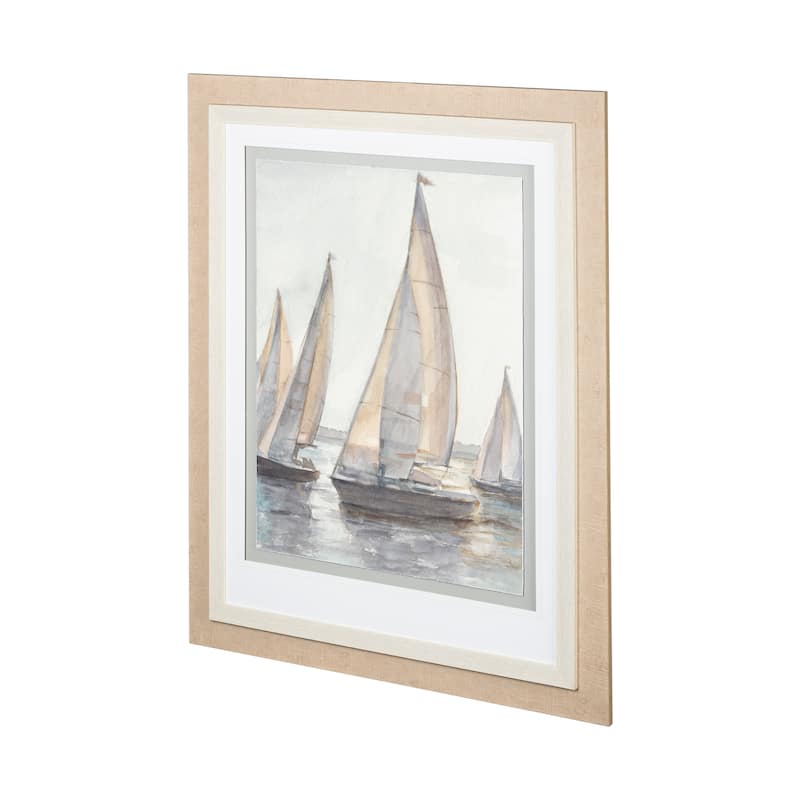 Plein Air Sailboats I Framed Art Print