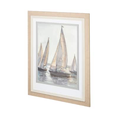 Plein Air Sailboats I Framed Art Print