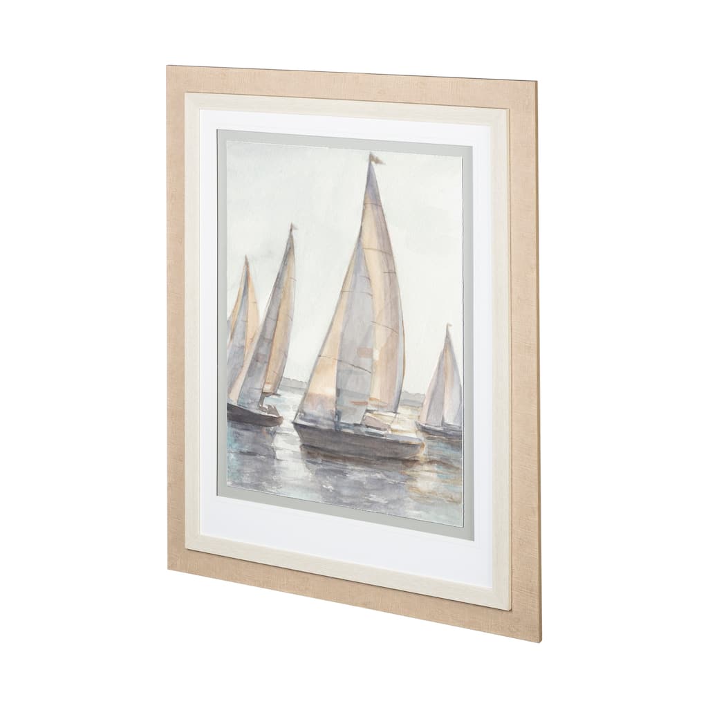 Plein Air Sailboats I Framed Art Print