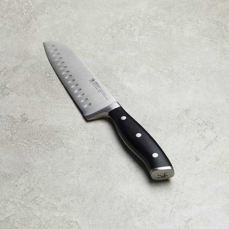 HENCKELS Forged Accent Hollow Edge Santoku Knife