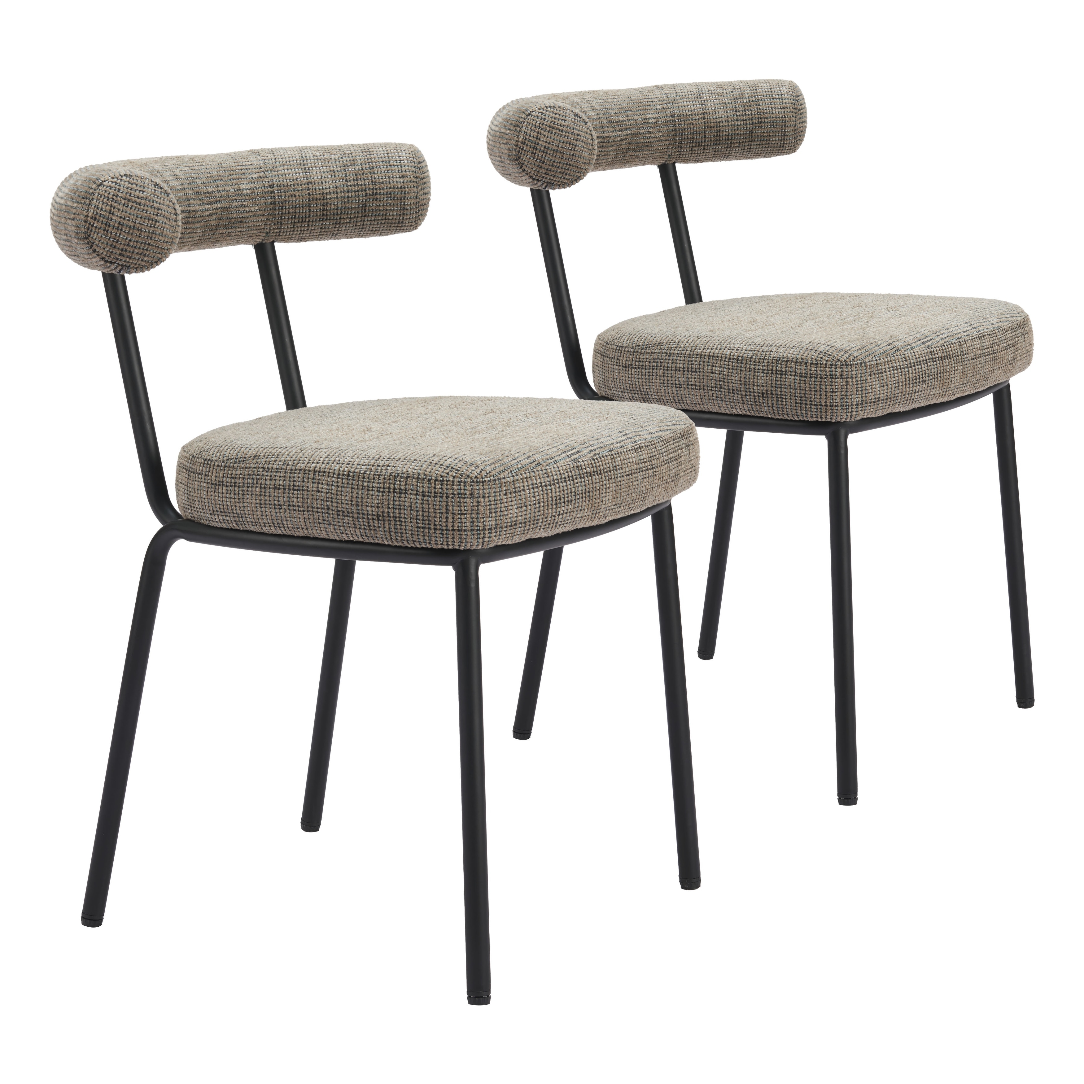 Kede Dining Chair Green Tweed