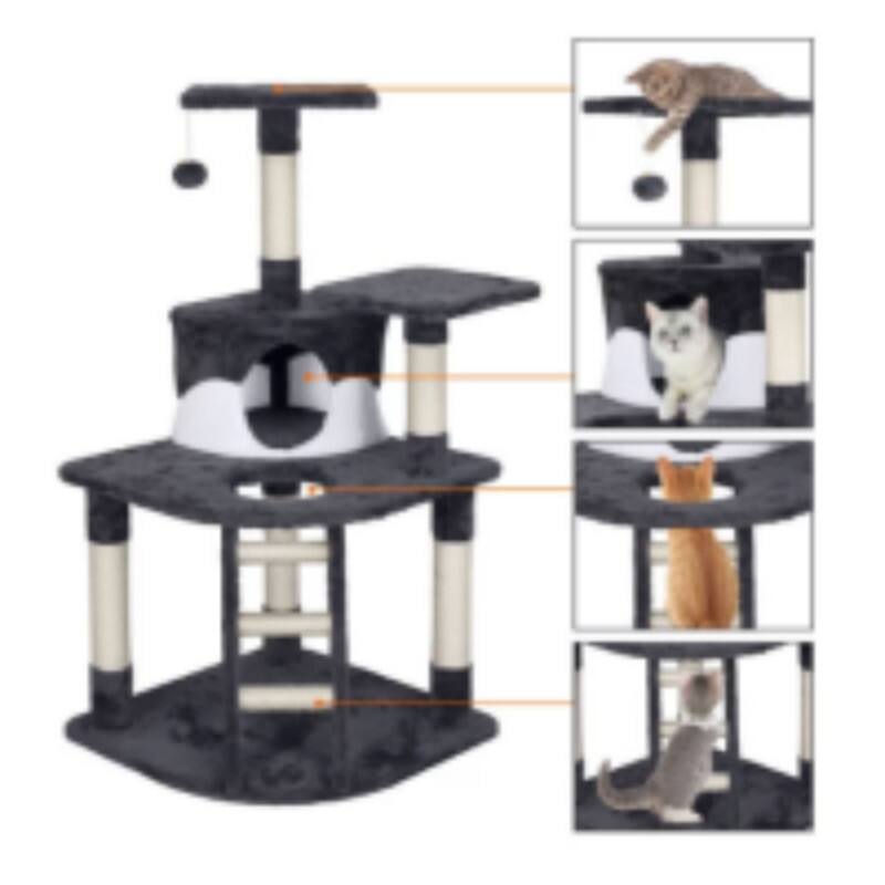 48'' Cat Tree Scratcher Play House Bed Bath & Beyond 38230728