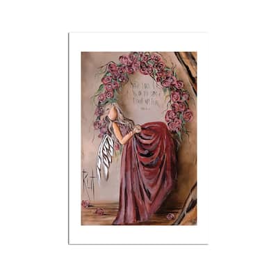The Lord Is On My Side Fine Art Paper Print by Ruth's Angels - Multi